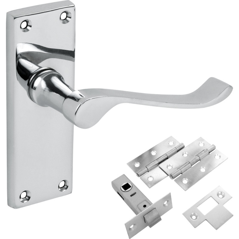 Hiatt Victorian Short Scroll Lever Door Handle and Hardware Pack