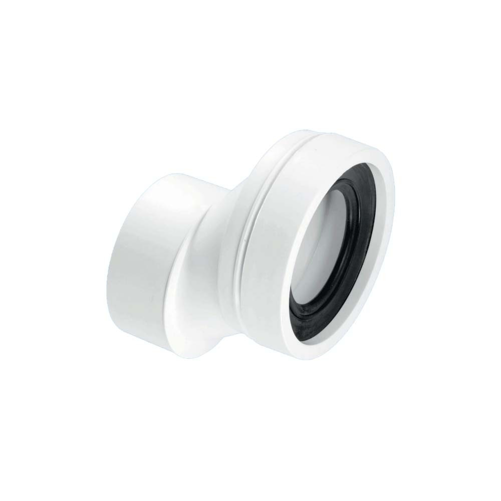 McAlpine 40mm Offset Rigid WC Connector 110mm Plain End
