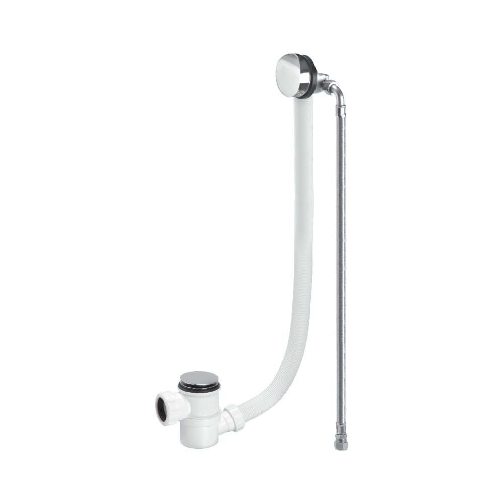 McAlpine Chrome Plated Bath Filler and Overflow (Top Access Clicker)