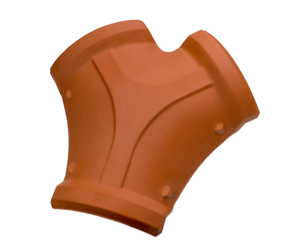 British Ceramics Clay 3-Way Ridge/Hip Cap | DIY Megastore