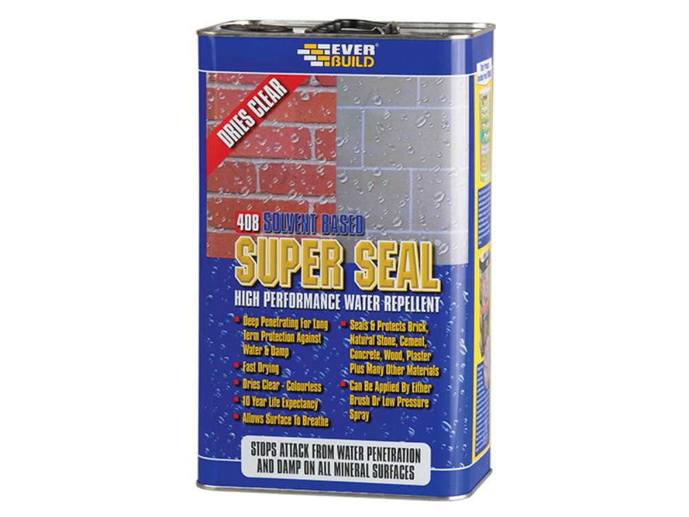 Everbuild 408 Super Seal Water Repellent (Exterior Wall Seal) 5L