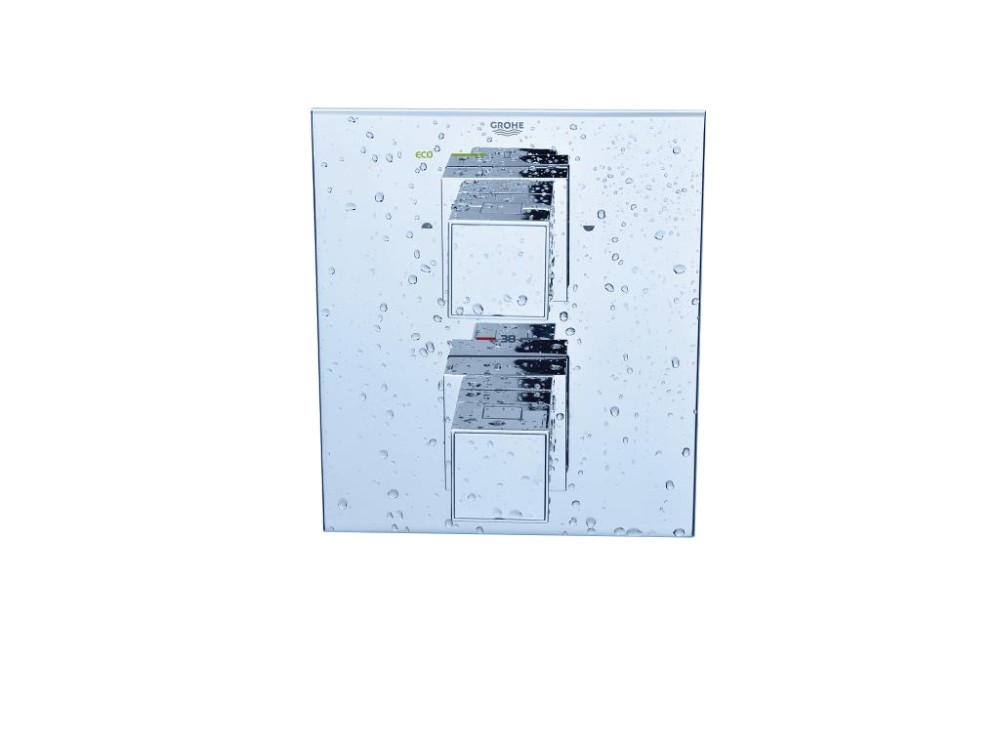 Grohe Grohtherm Cube Concealed Thermostatic Shower and Hand Shower Set