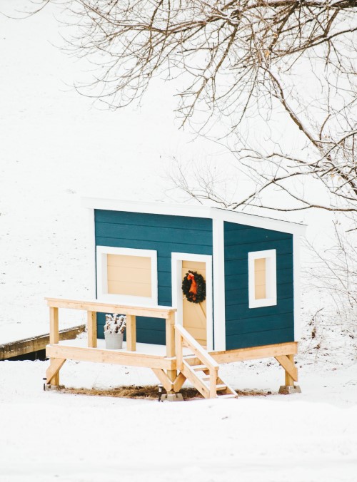 Dog house on stilts